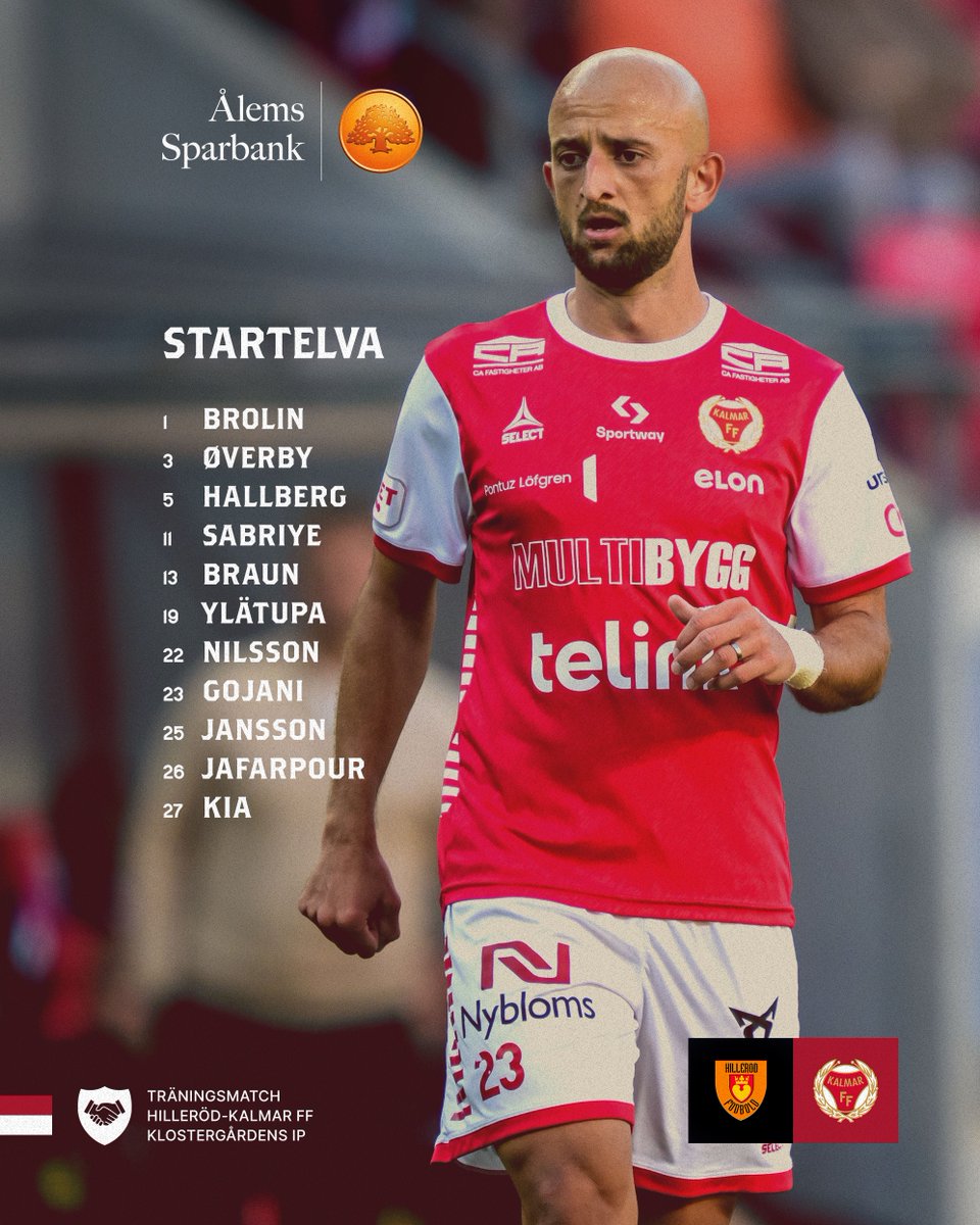 Startelvan i dagens match mot Hilleröd.