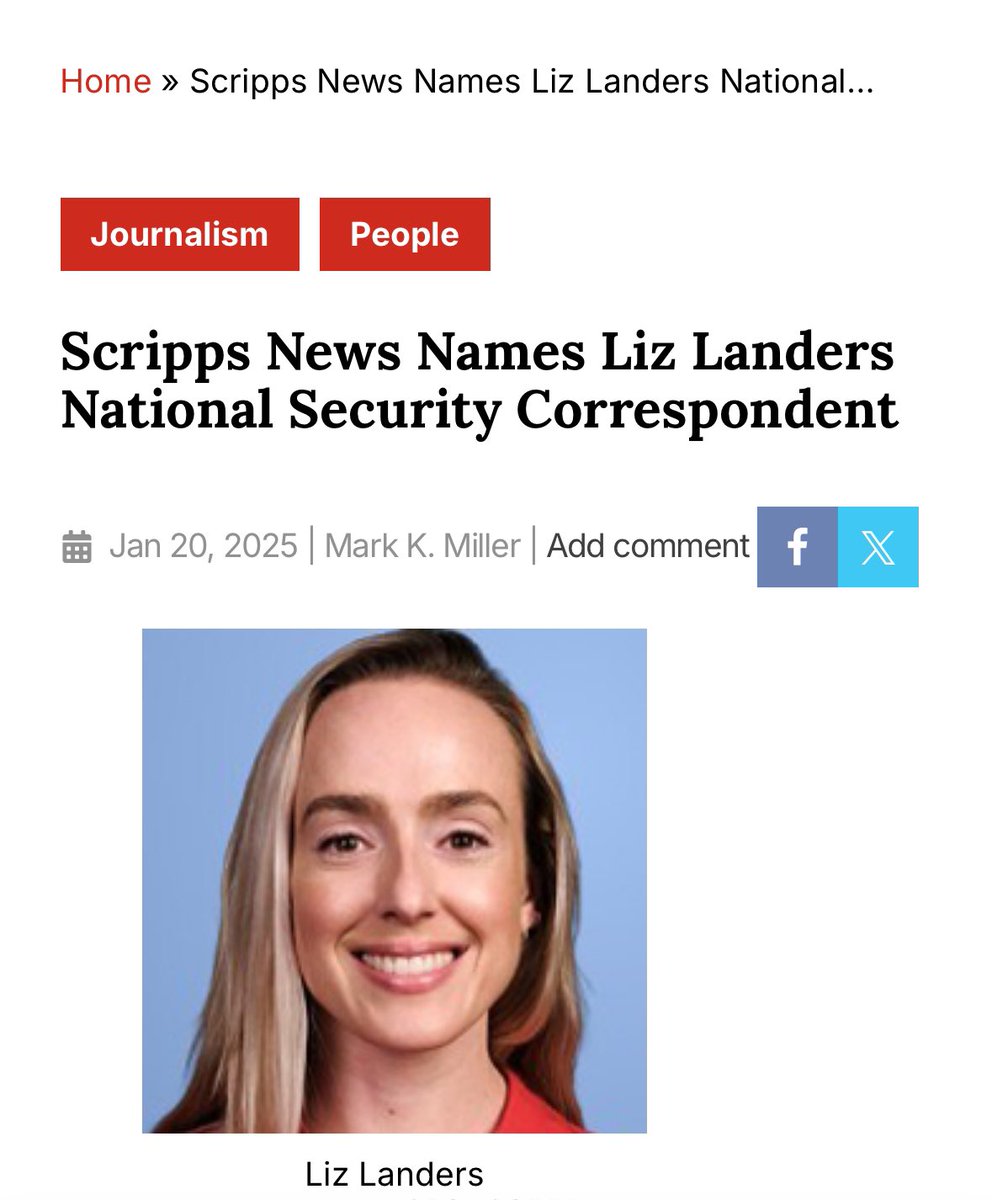 ElizLanders's tweet image. New year and new beat covering national security!
I am excited for this challenge and grateful to @scrippsnews for the support and opportunity.
Send tips and add me to your lists: Liz.landers@scripps.com