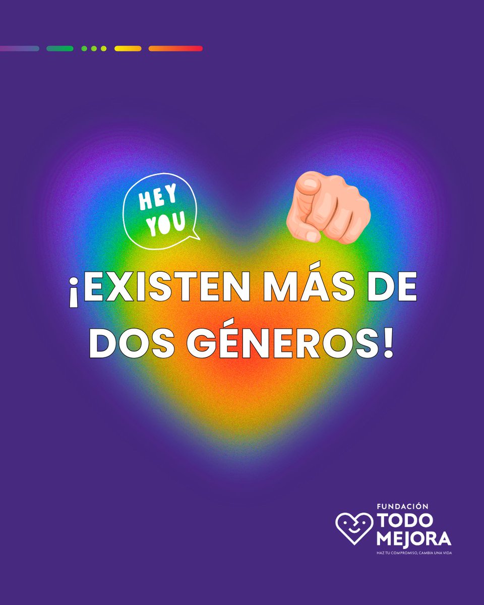 El #género es más amplio de lo que nos dijeron. Abrirnos a aprender de personas #nobinarias y de #génerofluido nos ayuda a construir un mundo más #inclusivo. 🏳️‍🌈✨
