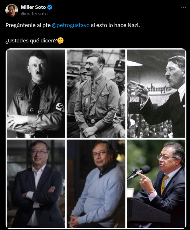 FalaciaDelDia's tweet photo. ¿Qué dicen, estimada teleaudiencia? ¿Aprovechamos este desatino de Miller para repasar algo de falacia de accidente, falacia ad hitlerum y cuándo una refutación por reducción al absurdo queda mal ejecutada?

Confirmen entonces si hay quórum https://t.co/o9WvCj2bqS