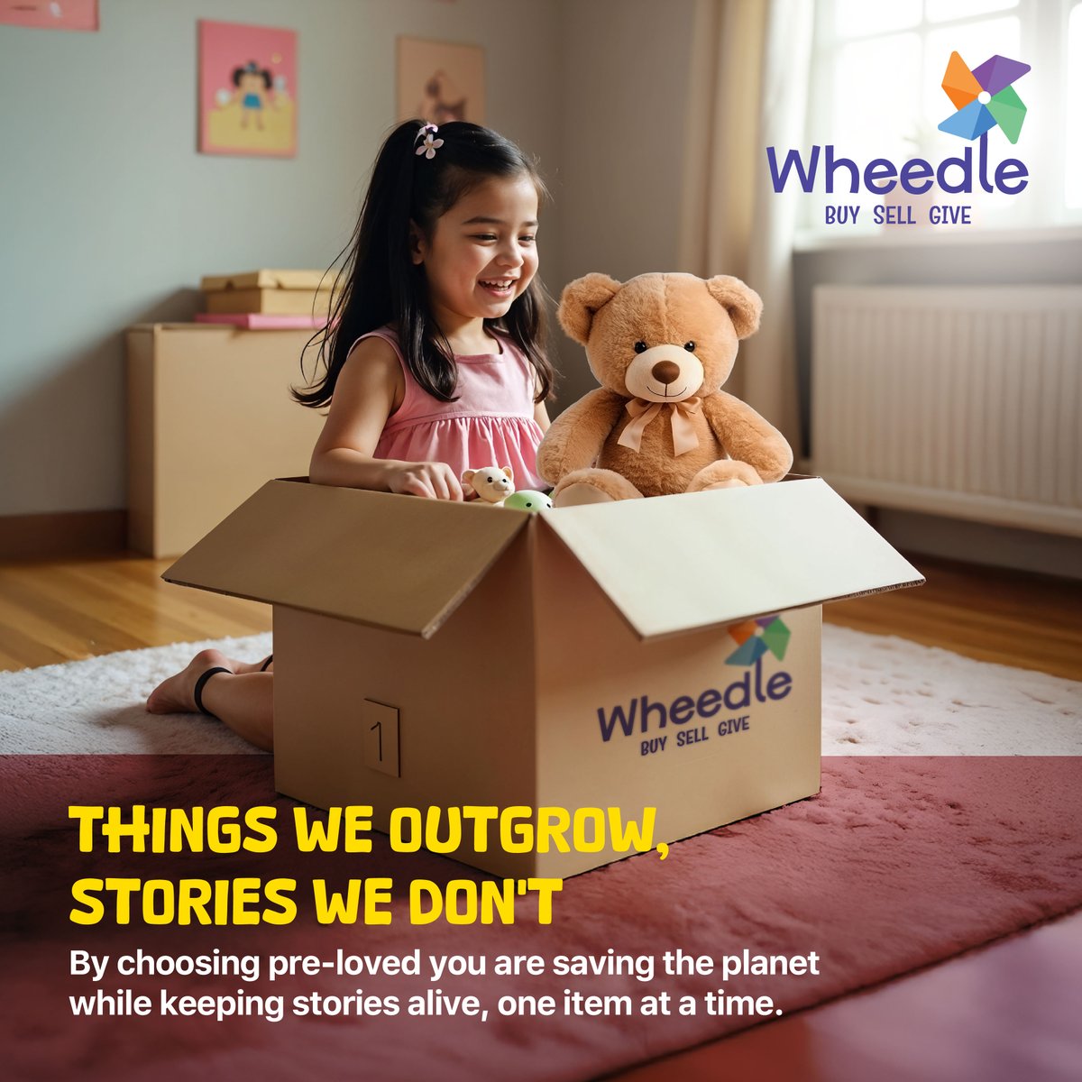 GoWheedle's tweet photo. Someone else can grow into what we outgrow, so let's pass them on...
Sometimes, the things we no longer need can bring joy to others. Whether it's clothes, toys, or books, every item has a second life waiting to be lived.
#GoWheedle #PreLoved #EcoFriendly #Wheedle https://t.co/bG2YjVaNWX