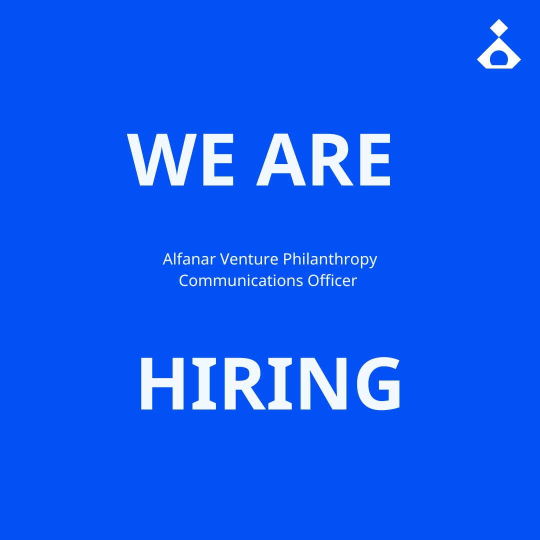 Are you passionate about comms for social impact? Join Alfanar as our new #Communications Officer!

Help us develop creative content and support our mission to build the #impacteconomy in the #Arab World.

Find out more &amp; apply by 13 Feb: alfanar.org/Handlers/Downl…

#HiringNow