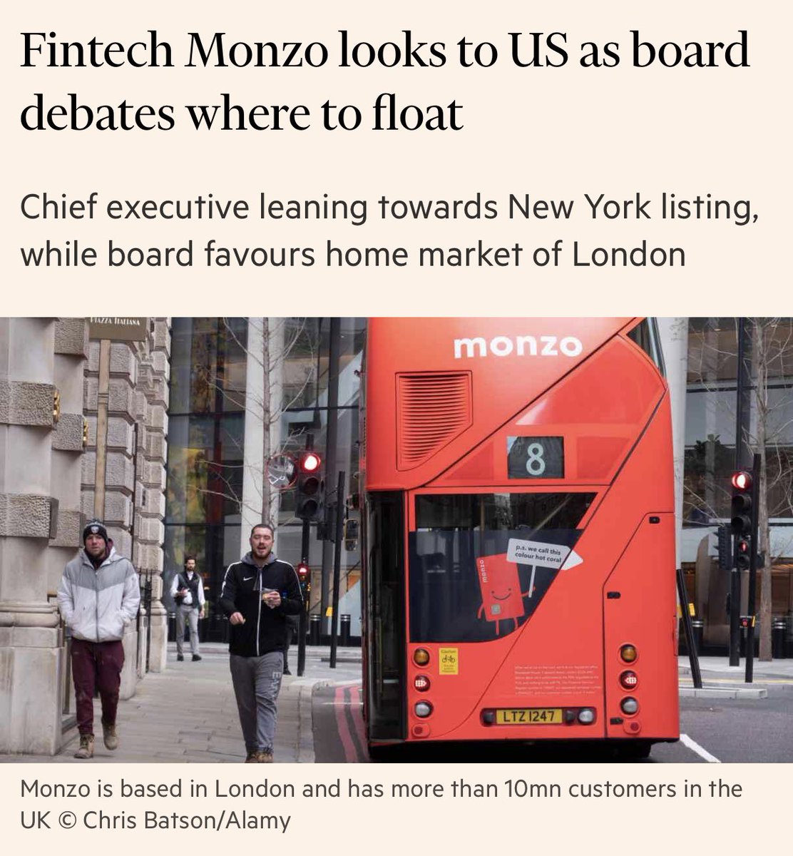 joannejtsui's tweet photo. If Monzo seriously wants to expand its presence in the US, the answer is probably obvious. https://t.co/V5P2XsgmDl