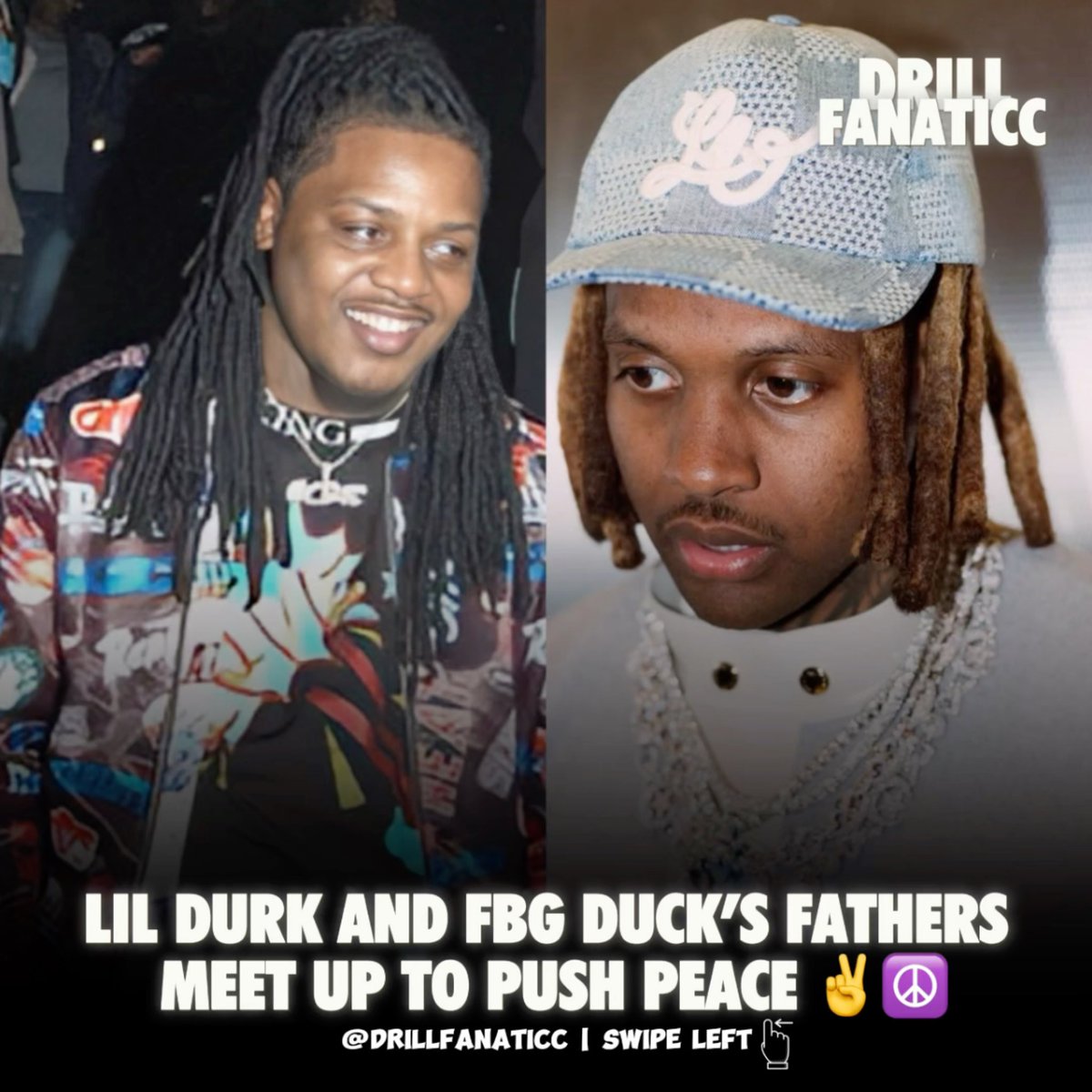 drillfanaticc's tweet photo. Lil Durk and FBG Duck’s fathers link up to promote peace in Chicago☮️
RIP FBG Duck
#islam #chicago #lildurk #fbgduck #pushingpeace https://t.co/H6tvIffASh