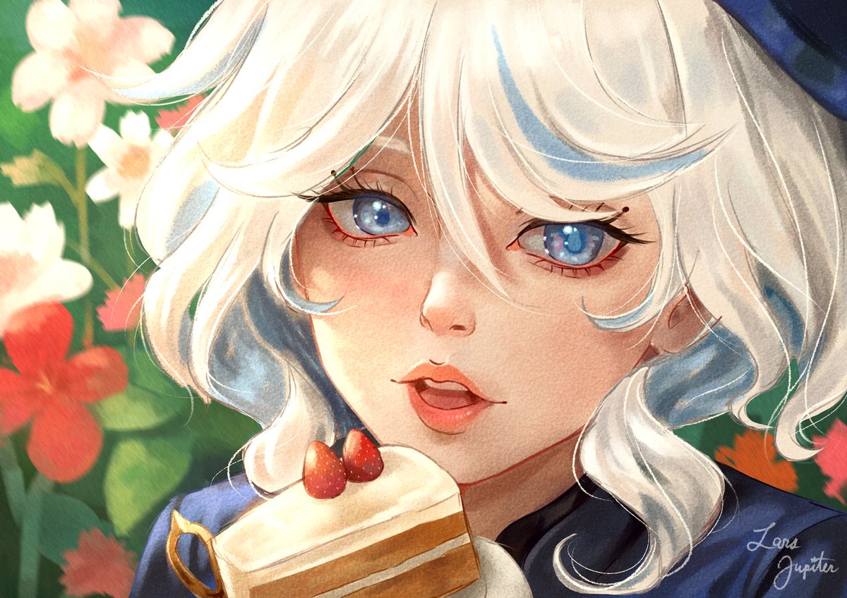 Lars_Jupiter's tweet image. Furina art 💙💧 #repost #Furina #Focalors #Genshin