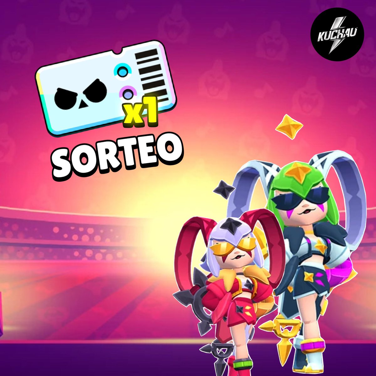 ¡SORTEO DE UN BRAWLPASS +! 🤩

⭐️Como participar:

1️⃣ Sigue esta cuenta de twitter <a href="/Team_Kuchau/">Kuchau</a> 

2️⃣ Haz RT 🔁 y dale ❤️ a este tweet

3️⃣ Mencionar a 2 amigos en los comentarios

El ganador se dará el 8 de febrero, suerte a todos 🫶🏻
#BrawlStars #Brawlpass