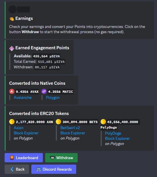 Earnings &amp; Withdrawal with <a href="/siva_labs/">SIVA Labs</a>

Track your earnings effortlessly with a click.

Withdraw into any supported cryptocurrencies with ease😎

🧵 STEPS ON HOW TO WITHDRAW 👇