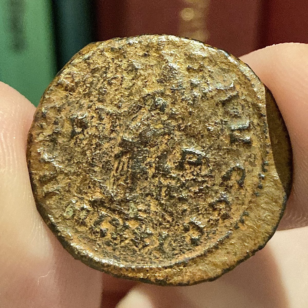 Coming up next month we have a lovely hoard of 50 Antoniniani, found in Sapcote, and it includes a new type! Previously unknown, a coin minted in the name of Diocletian, bust radiate and cuirassed, is now allocated RIC V.5 (forthcoming) 3539var. I love finding these!