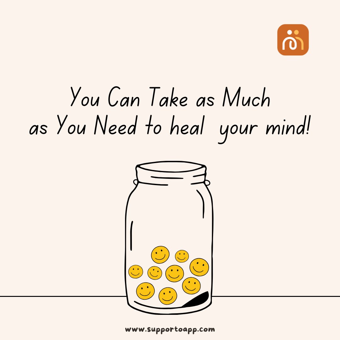 trysupporto's tweet photo. Take a moment to fill your "Happiness Jar" and release the feelings that weigh you down. Self-reflection and taking care of yourself are key to your healing journey.

Stay connected with @trysupporto  and begin your path to healing.
Follow us for more!

#Happiness #trysupporto https://t.co/62qsNpHgJl