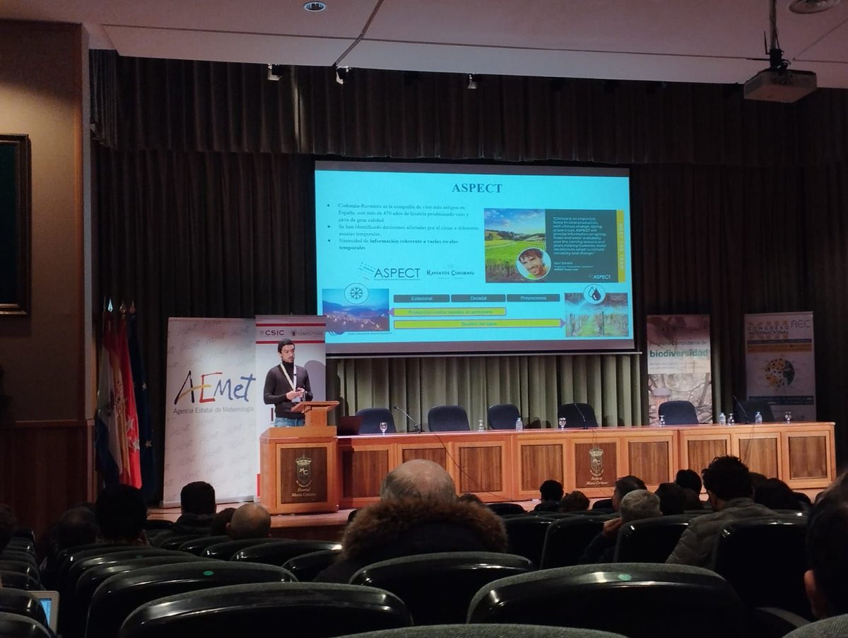 🌡️ ASPECT is showcased at #XIIICongresoAEC

<a href="/BSC_CNS/">BSC-CNS</a> researchers are presenting ASPECT in several sessions at the Spanish Association of Climatology Congress this week.

🌍Join us in exploring how to bring climate research to real-world applications! 

#adaptation <a href="/carlos0delgado/">Carlos Delgado Torres</a>