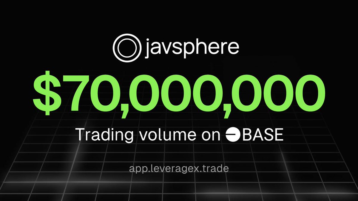 Absolutely insane numbers <a href="/Javsphere/">LeverageX by Javsphere</a>! At the end of the year we could see 100m trading volume per day! Whar do you think will happen to the $JAV price? <a href="/base/">Base</a>
