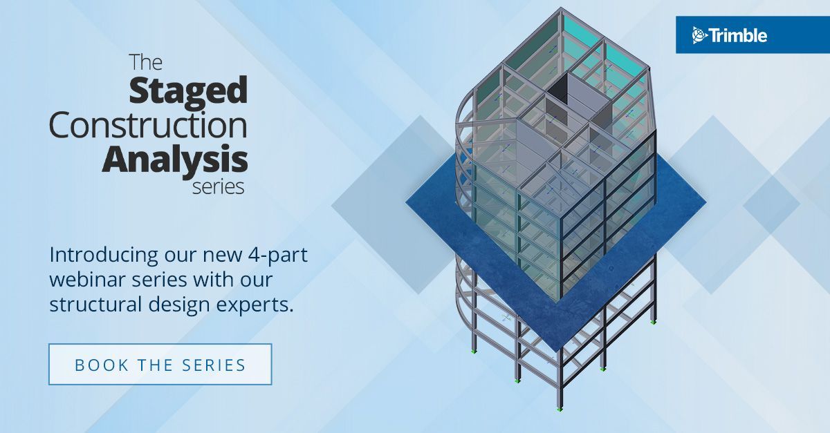 Start your journey into Staged Construction Analysis with Tekla Structural Designer!

Tune in 4 Feb at 10:30am to learn how this method provides a realistic analysis by considering construction sequences &amp; loading history.

Register your FREE place here: buff.ly/40o7RMe