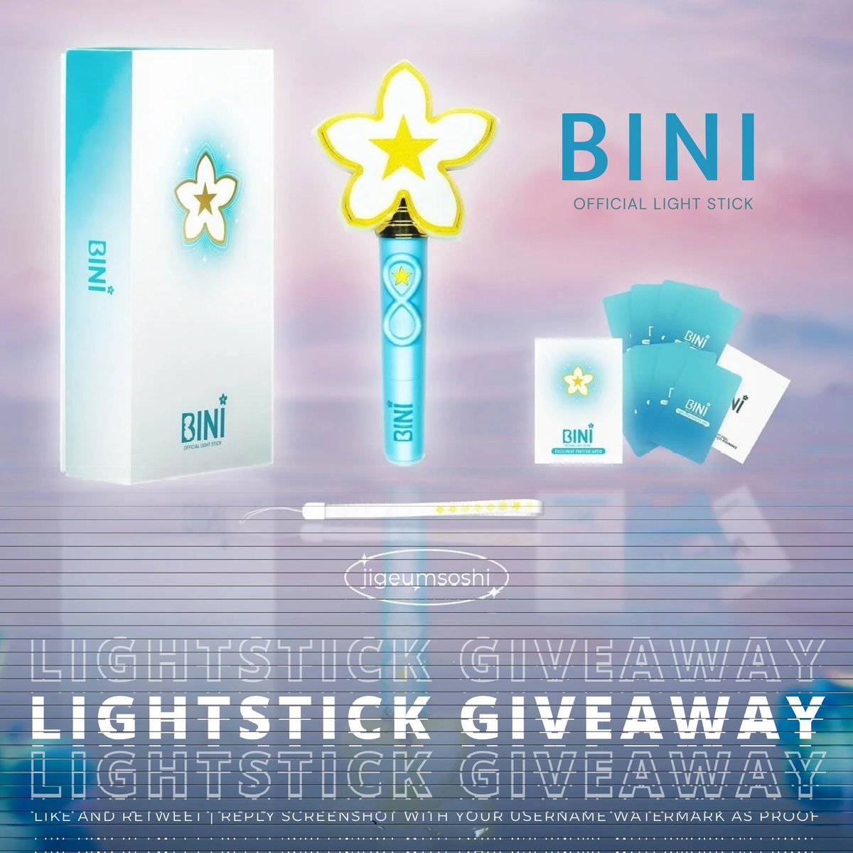 jigeumsoshi's tweet photo. BINI OFFICIAL LIGHTSTICK GIVEAWAY! 💖

• Two Lightstick available
• Like and Retweet
• Reply screenshot proof with your username
• Winners will be chosen randomly
• Open until Feb 01, 2025

#BINIVerseWorldTour2025 #BINIWT2025 #BINI https://t.co/MGhUoZnAzs