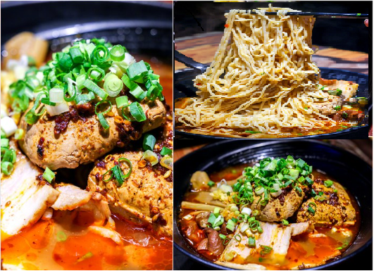 rabbiteattiger's tweet photo. @y_shiori_fl 柴音說生日要吃拉麵 , 
我找到了台北-三重 的美食
臭豆腐 拉麵 😆 https://t.co/iRG6mruR4x