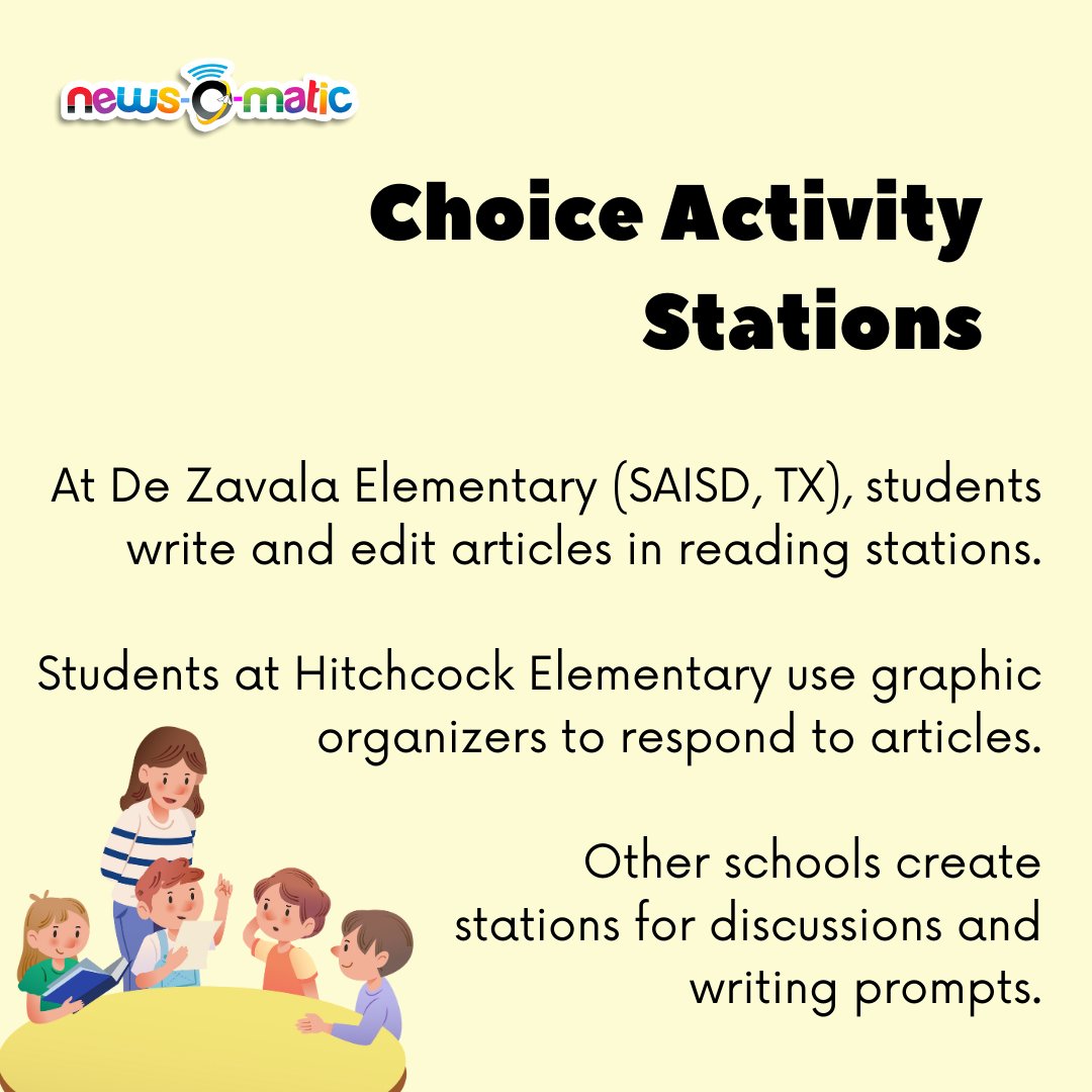 Our most engaged schools are using News-O-Matic in incredible ways! 💡⭐

From creating their own newspapers to hosting newsroom-style discussions, teachers are using News-O-Matic to spark creativity and boost student participation.

#ClassroomIdeas #CurrentEvents #NewsOMatic