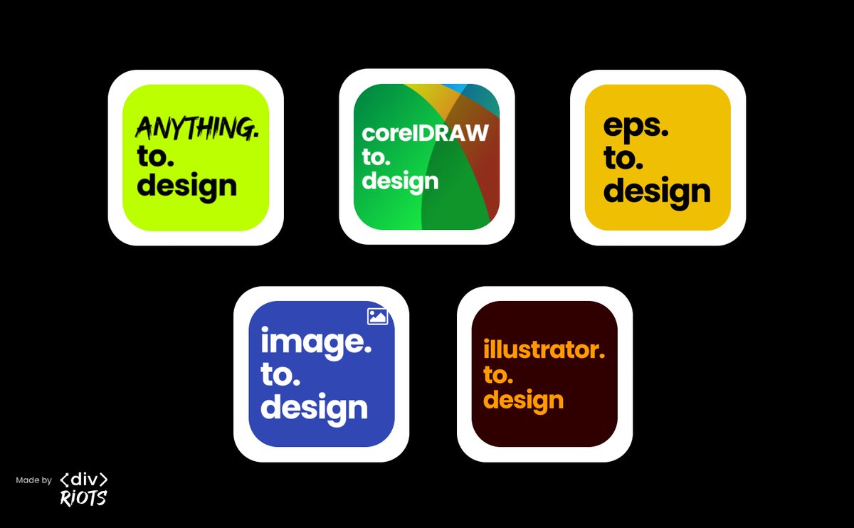 Figma Plugin Weekly (@figpluginweekly) on Twitter photo After launching 5 #Figma #plugins this month, it was time for a <a href="/divriots/">โนdivโบRIOTS</a> edition!
Import it all with...
๐ anything.to.design
โ๏ธ corelDRAW.to.design
๐๏ธ eps.to.design
๐ผ๏ธ image.to.design
๐จ illustrator.to.design and more!
๐ figmapluginweekly.substack.com/p/week-57-the-โฆ After launching 5 #Figma #plugins this month, it was time for a <a href="/divriots/">โนdivโบRIOTS</a> edition!
Import it all with...
๐ anything.to.design
โ๏ธ corelDRAW.to.design
๐๏ธ eps.to.design
๐ผ๏ธ image.to.design
๐จ illustrator.to.design and more!
๐ figmapluginweekly.substack.com/p/week-57-the-โฆ