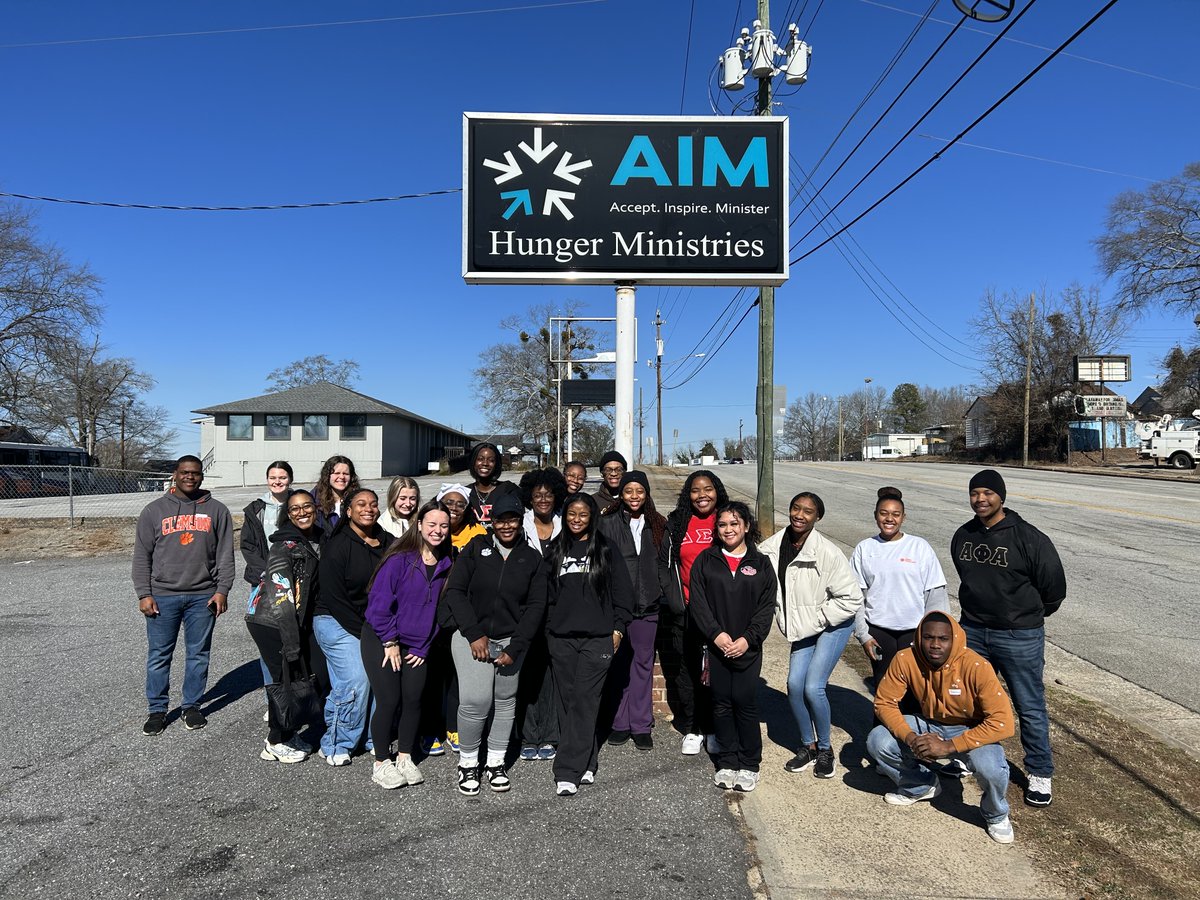 #AIMThanksYOU to Clemson University students for joining us on MLK Day!