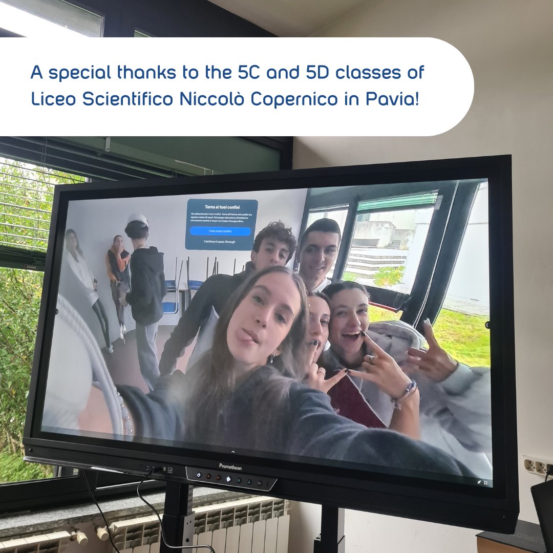 mibtec1's tweet photo. Can learning Physics feel different with VR?   
📍 First stop: Pavia  

The students from Liceo Copernico in Pavia were the first to dive into Physics Playground experience, exploring how VR can make Physics more engaging!

#VirtualReality #ImmersiveLearning #Education @unimib https://t.co/VvAW95jPl7
