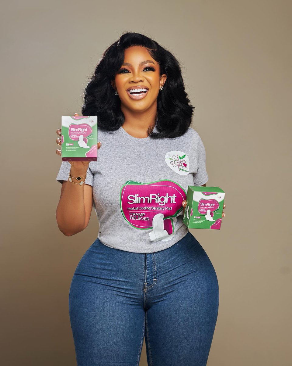 Hello ladies , I’m happy to officially announce that I’m the face of Slimright Sanitary Pad . 

After using it for many months, I can assure you that these FDA approved Herbal Cooling Sanitary pads are what you need .

Try them and tell me how much you love them.