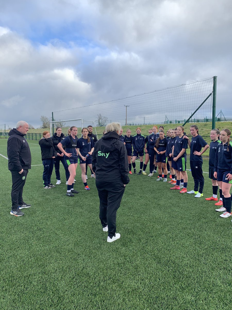 FCCTYFOOTBALL's tweet image. New WNT Head Coach @cwardy7 speaking to the FAI Fingal TY students today.

Brilliant for our young high potential players to see a pathway to the Senior International Team 🇮🇪⚽️

@Fingalcoco @FingalSports