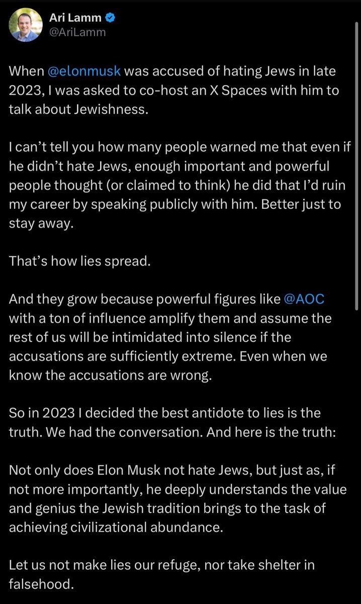 wordpaley's tweet photo. If you’ve read any New Testament or early Christian theology, the supersessionist undertones here are jarring.

If you prioritize what you believe to be Jewish tradition over the safety of actual Jews, you are not representing Torah. You are representing something else. https://t.co/TrZmsvQMIS