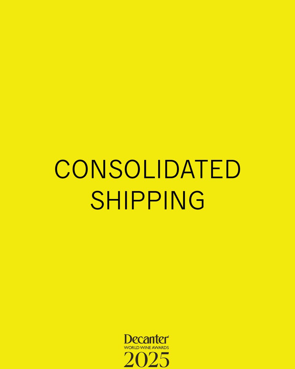 Shipping made simple! 📦 Ship your wines to the nearest depot in your country and we'll organise delivery to the UK, covering all duty fees! 

Cost: £59 per entry 
Registration Deadline: 28 February 2025 

👉 decanter-awards.visitlink.me/0YfOYy