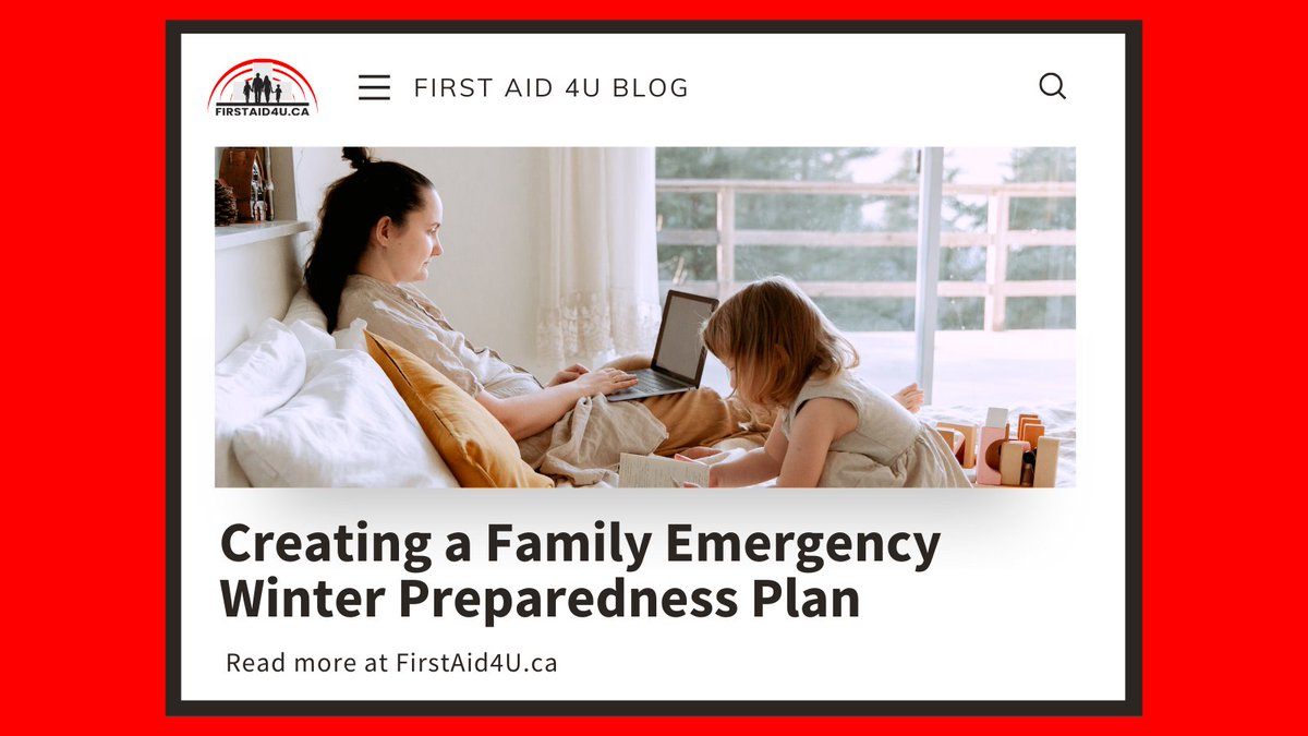 FirstAid4U_Inc's tweet image. Winter weather can be unpredictable - make sure your family is ready with a winter emergency preparedness plan.

Stay safe this season and visit our blog post to read more!

firstaid4u.ca/creating-a-fam…

#WinterPreparedness #FamilySafety #FirstAid4U