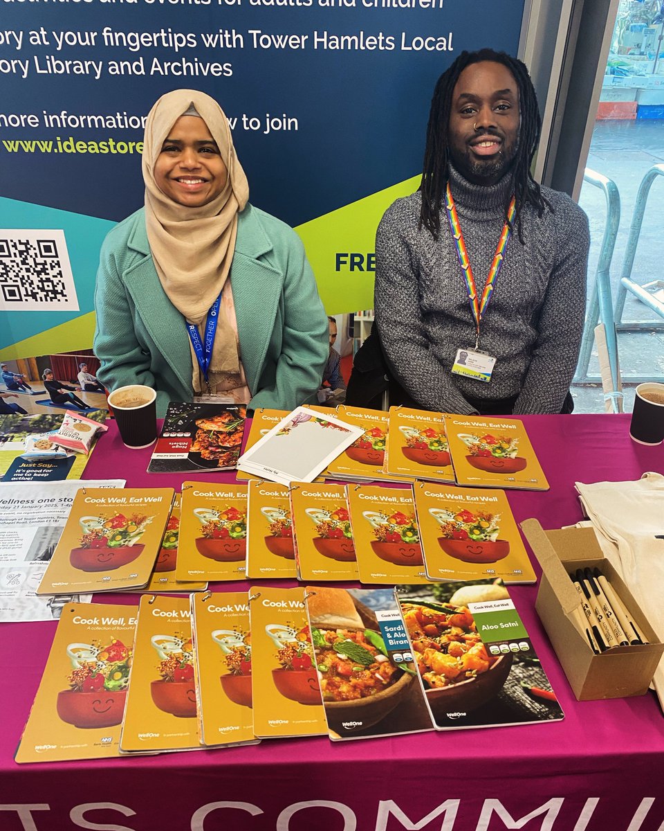 Natasha (@natashaiwrites) on Twitter photo As part of #Healthinformationweek we were joined by Public Health Champions <a href="/ideastores/">Idea Store</a> Whitechapel who provided information & advice to members of the community. They also had rather nifty recipe books on hand. 🍲📖✨
tinyurl.com/mwwnjynx As part of #Healthinformationweek we were joined by Public Health Champions <a href="/ideastores/">Idea Store</a> Whitechapel who provided information & advice to members of the community. They also had rather nifty recipe books on hand. 🍲📖✨
tinyurl.com/mwwnjynx