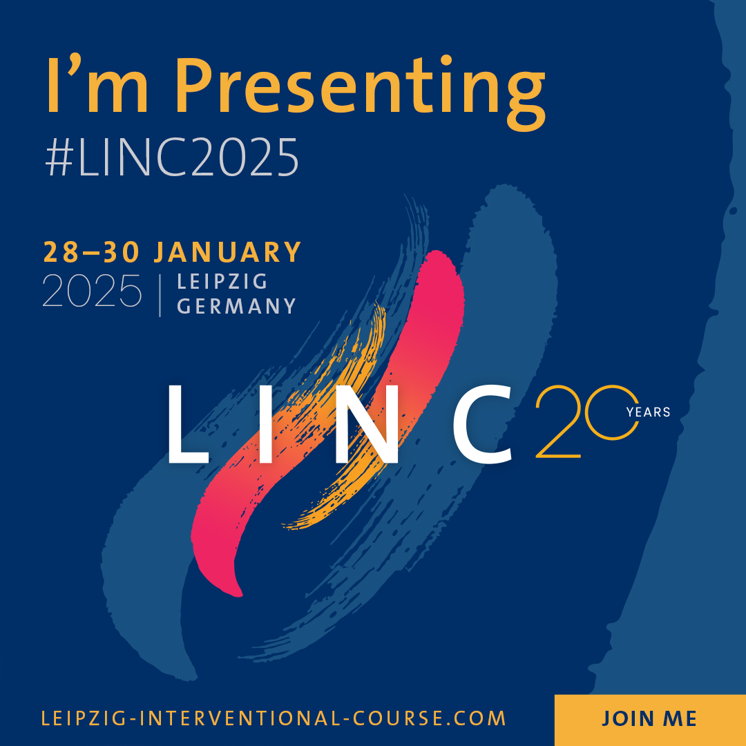 cmheunis's tweet photo. Looking forward to presenting a session at Leipzig
Interventional Course (@LINCmeeting)! @fluxrobots is proud to help improve outcomes for vascular patients. Join us 28–30 January 2025 in Leipzig, Germany: https://t.co/gAMFsjZImq
#LINC2025 https://t.co/IjrLJ8UQXx