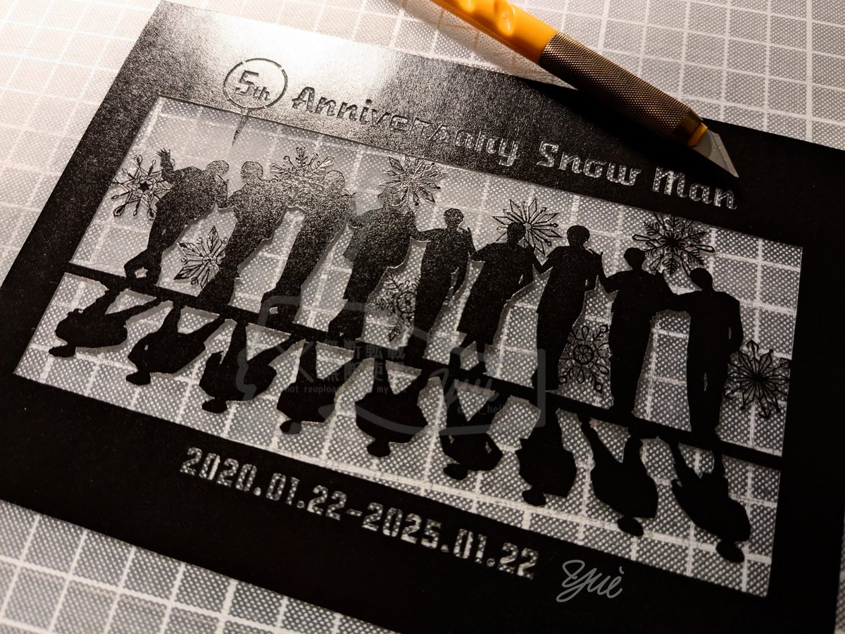 yui_hell0's tweet image. 2025.01.22
Snow Man 
Debut 5th Anniversary💐
THE BEST 2020-2025発売日📀
おめでとうございます！
#SnowMan
#切り絵
#SnowManデビュー5周年
#SnowMan5thAnniversary
#SnowMan_THEBEST