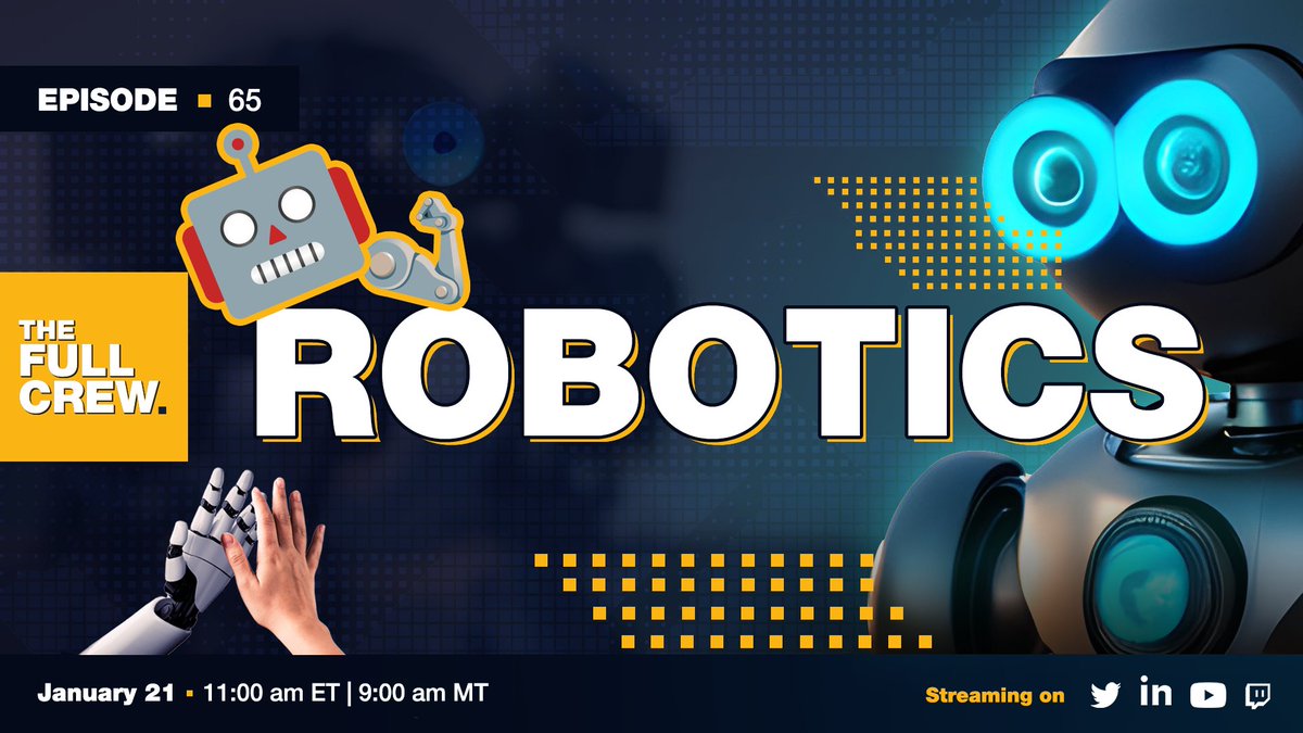 Today on🎙️<a href="/FullCrew/">TheFullCrew</a>:
⚖️ Boston Dynamics patent lawsuit against Ghost Robotics 
🚧 The rise of AI, robotics, and autonomy in the construction industry
🇺🇦 How cable-guided flying robots (aka drones) are making a huge impact on the battlefield in Ukraine 
🔗youtube.com/live/ECdGeXI9Y…