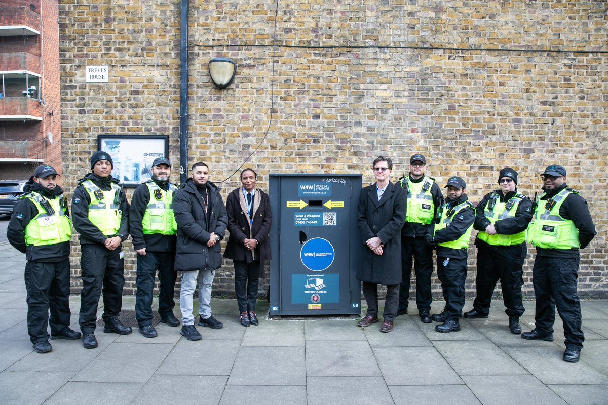 More than 1,200 knives have been taken off the streets of Tower Hamlets since April 2024.
Thanks to the six knife amnesty bins installed by @Word4Weapons, residents can dispose of their knives and weapons anonymously and safely.