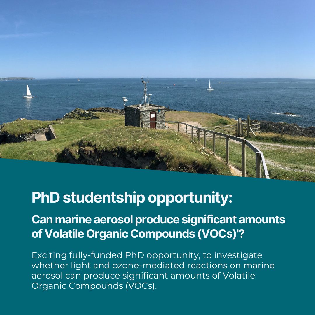 Plymouth Marine Lab (@plymouthmarine) on Twitter photo Exciting #PhD opportunity! Can marine aerosol produce significant amounts of #VolatileOrganicCompounds (VOCs)? Find out more and apply here: pml.ac.uk/coco-voc-stude…
#PhDOpportunity #PhDs #hiring #Plymouth Exciting #PhD opportunity! Can marine aerosol produce significant amounts of #VolatileOrganicCompounds (VOCs)? Find out more and apply here: pml.ac.uk/coco-voc-stude…
#PhDOpportunity #PhDs #hiring #Plymouth
