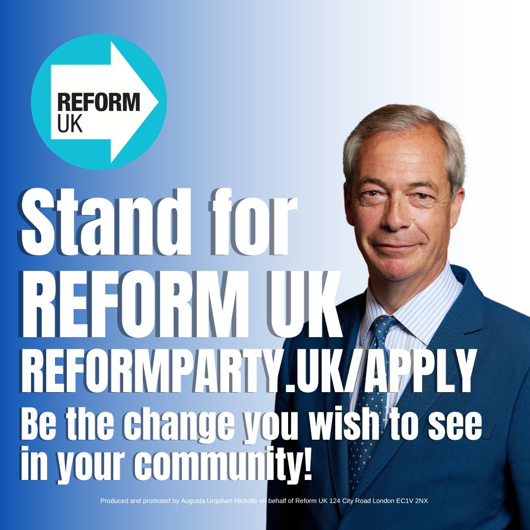 reformukchipcon's tweet photo. Join us. Stand for us. Vote for us.

#wiltshire #chippenham #ElonMusk #Inauguration2025 #MELANIA #ReformUK https://t.co/E84dkZRHoa