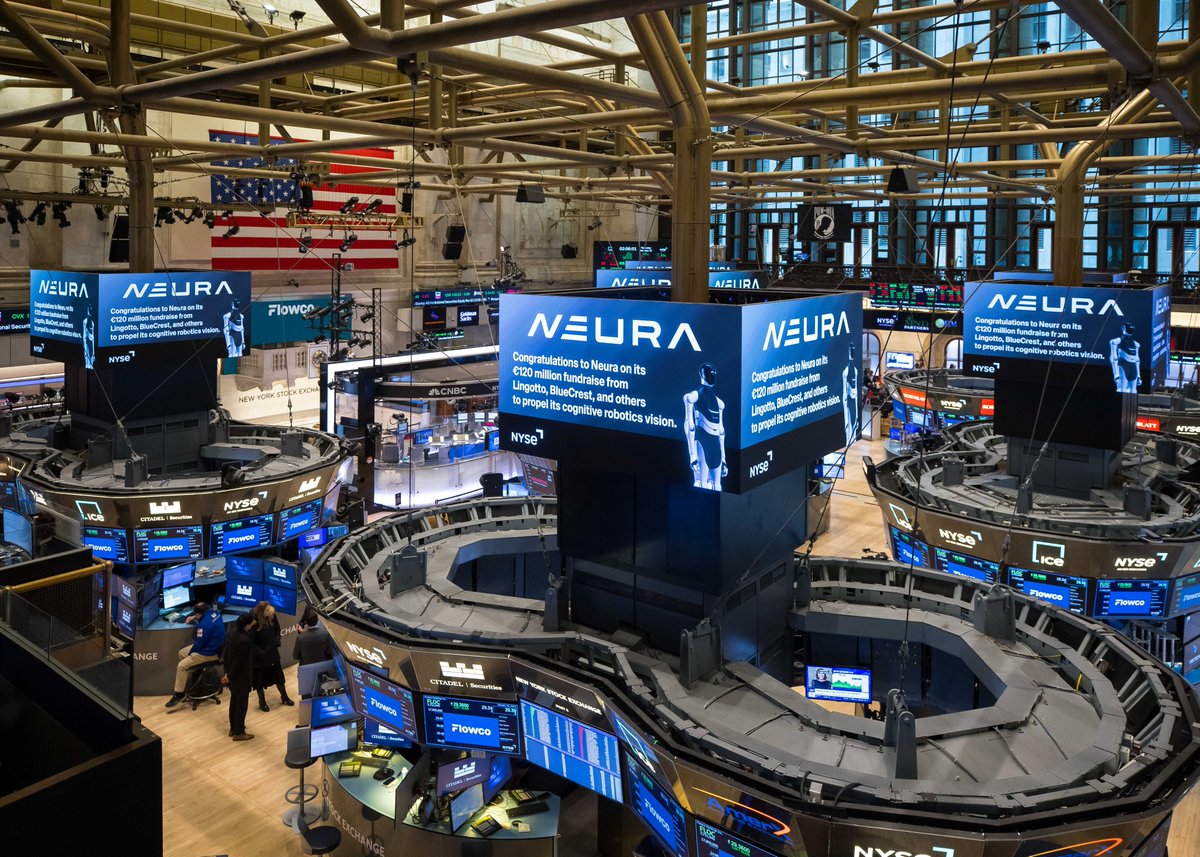 Wow, we are truly honored that the exciting news of our successful funding round made its way to the trading floor cubes in New York at the NYSE!🦾
 
A huge thank you to <a href="/NYSE/">NYSE 🏛</a> for congratulating us and sharing this special moment.