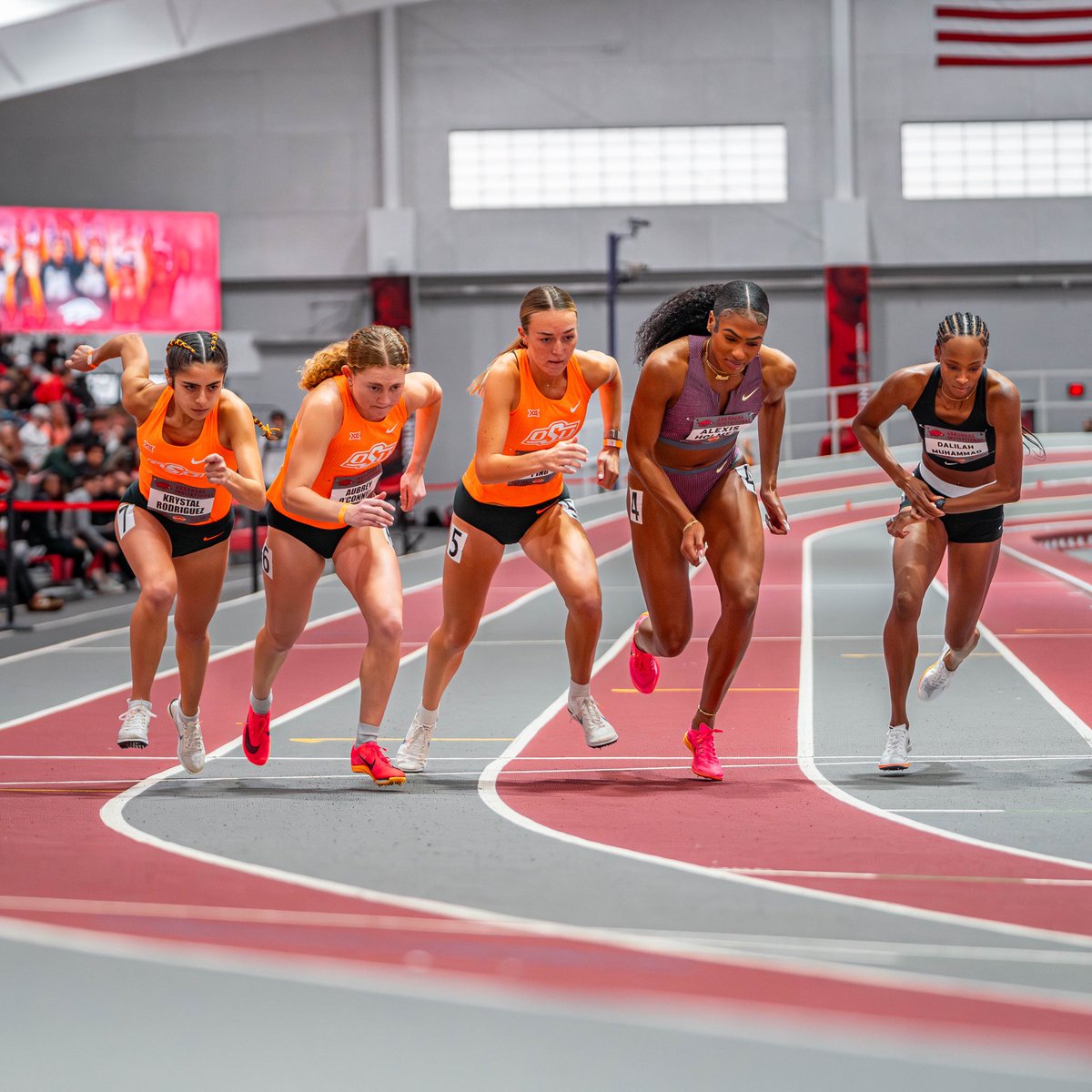 Just a couple of Pokes chopping it up with a few Olympians… 🏃‍♀️

#GoPokes I #run4okstate