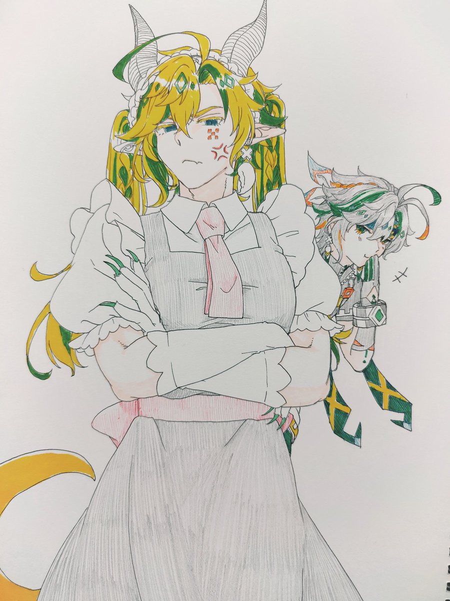 E0hLOCpVRoPVgaX's tweet photo. #ajawnich #アハキィ #乔基
小奇家的龍女僕~~~
沒有女沒有僕，只有龍合格的龍女僕（AI龍應該也算龍）www
原梗小林家的龍女僕、我的妹妹不可能這麼可愛---有點好奇現在還有多少人認得這兩部番🤔 https://t.co/CZFsX5yMO8