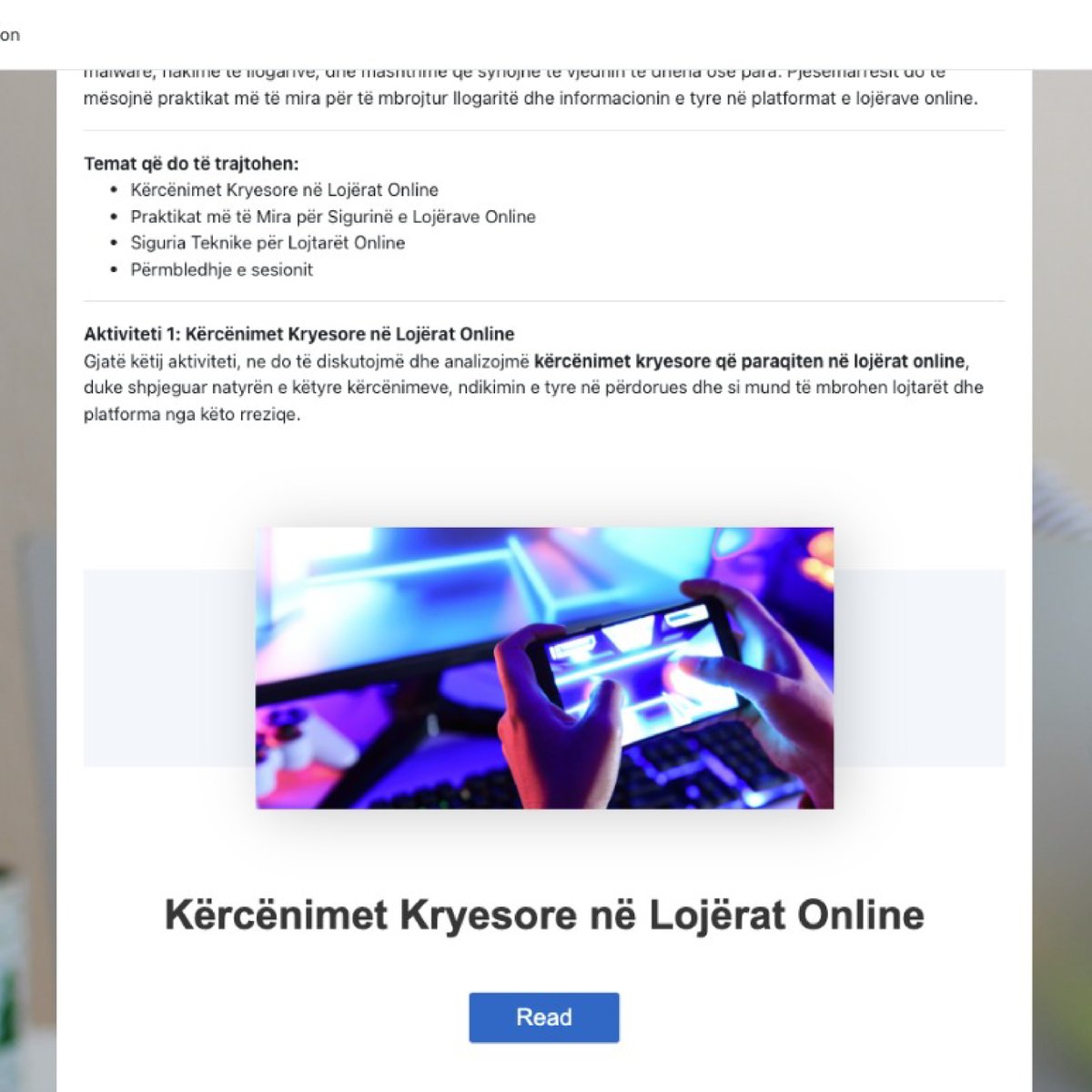 Me sukses përfunduam trajnimin për Cyber Awareness dhe Higjienë Kibernetike! 🚀🛡️ 

Ky projekt u mbështet nga:
<a href="/CanadaCroatia/">Canada in Croatia and Kosovo</a> 
Canada Fund for Local Initiatives

#cyberawareness #cyberhygiene #KCDE #empoweringgirls #innovation #techforgood #canadafund
