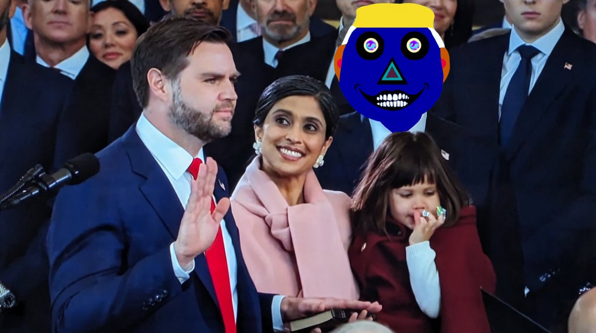 PACHUmeme's tweet photo. 🚨 History in the Making! 🇺🇸 Donald Trump announced J.D. Vance as his Vice President  in July '24. After their victory, Vance is now the 3rd youngest Vice President  ever &amp; the first Millennial to hold the office! #JDVance #TrumpVance2025 https://t.co/LbgClepz2d