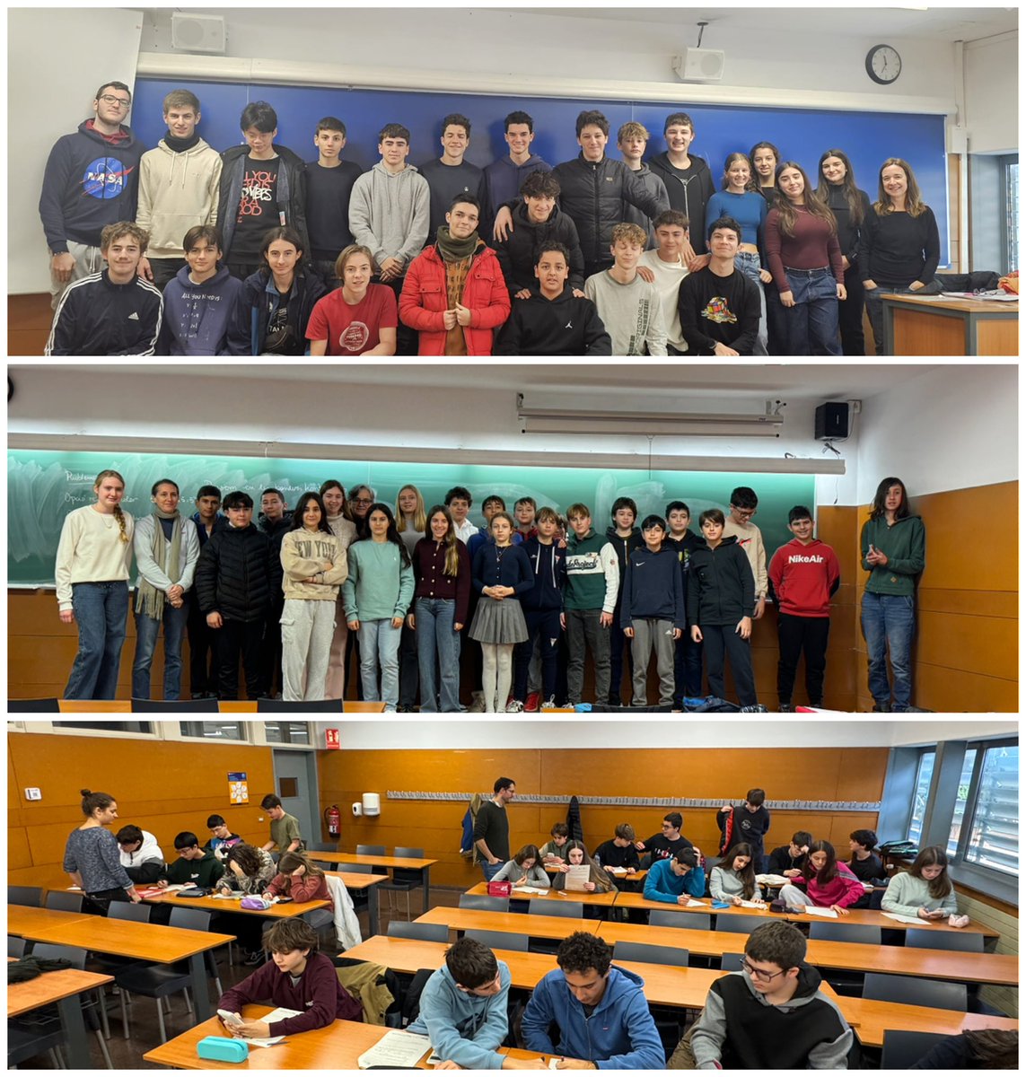 acfaec_cat's tweet image. Aquest dissabte passat vam tenir classe dels tres grups, 1r, 2n i #cursPi.
Els alumnes de 1r d’@estalmat_cat van explorar el món de les tècniques de recompte. Sumant, restant i... organitzant estratègies per trobar la solució correcta.
#Estalmat #Acfaec
