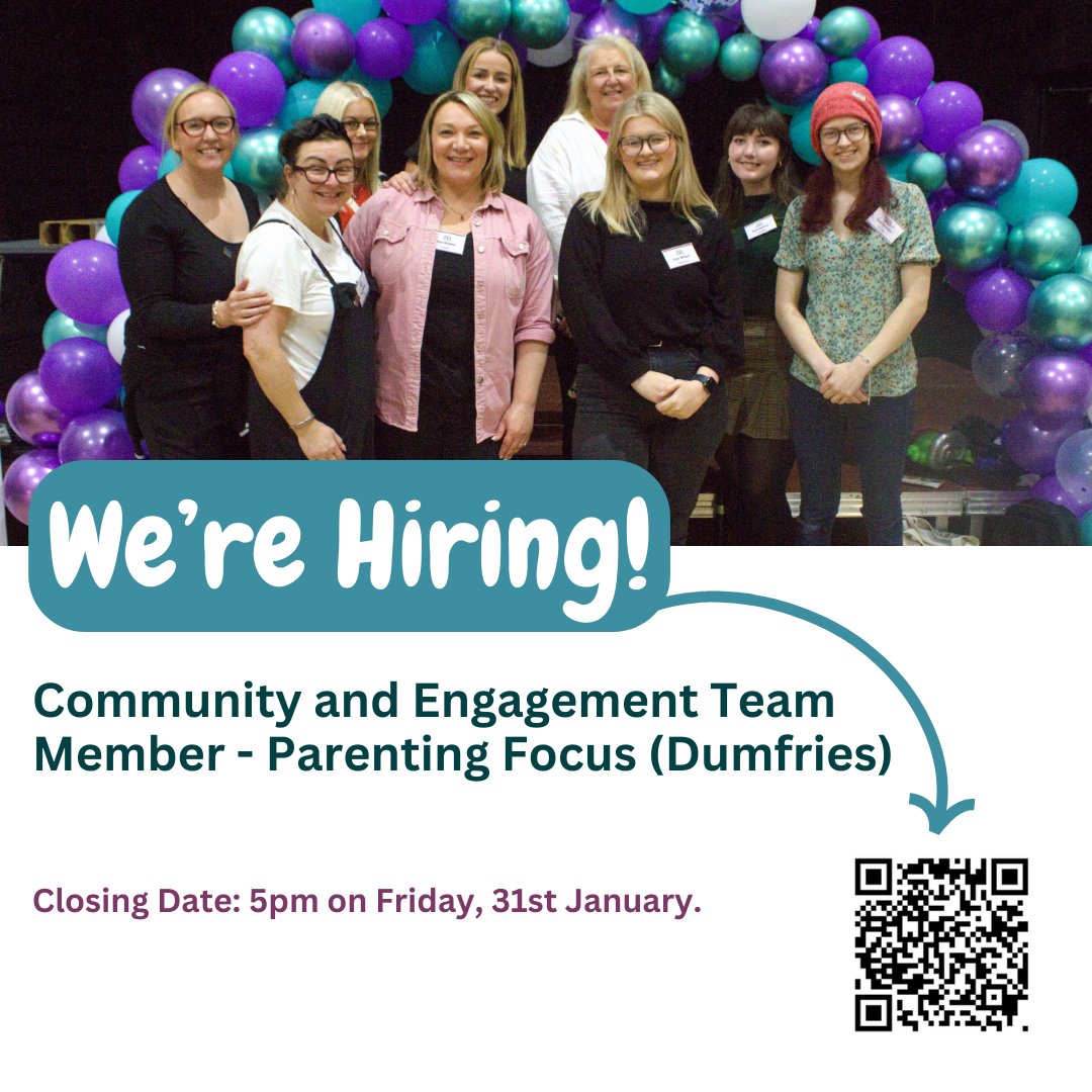 We're hiring! Join our team in Dumfries to support parents with care experience. If you're passionate about empowering others &amp; have experience in community engagement, apply before 5pm 31st  January! whynottrust.org/about-us/vacan………… #JobOpportunity #NowHiring