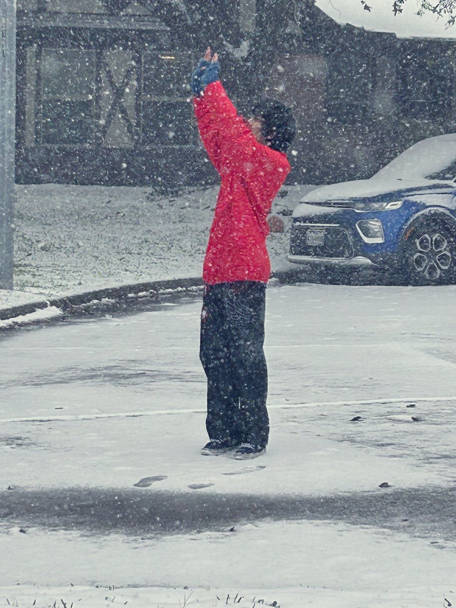 Been years since I’ve seen snow, especially here in Houston. So pretty out here !