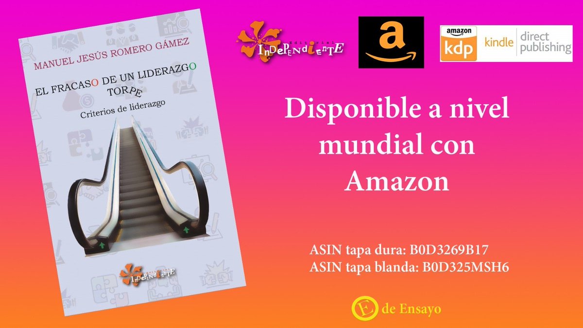 editorialinde1's tweet photo. "El fracaso de un liderazgo torpe" es un ensayo de Manuel Jesús Romero Gámez que recoge la problemática de la falta de liderazgo y sus consecuencias en la actividad empresarial. 

#editorialindependiente #independers #manueljesusromerogamez #elfracasodeunliderazgotorpe #ensayo https://t.co/za1Eag0bpX