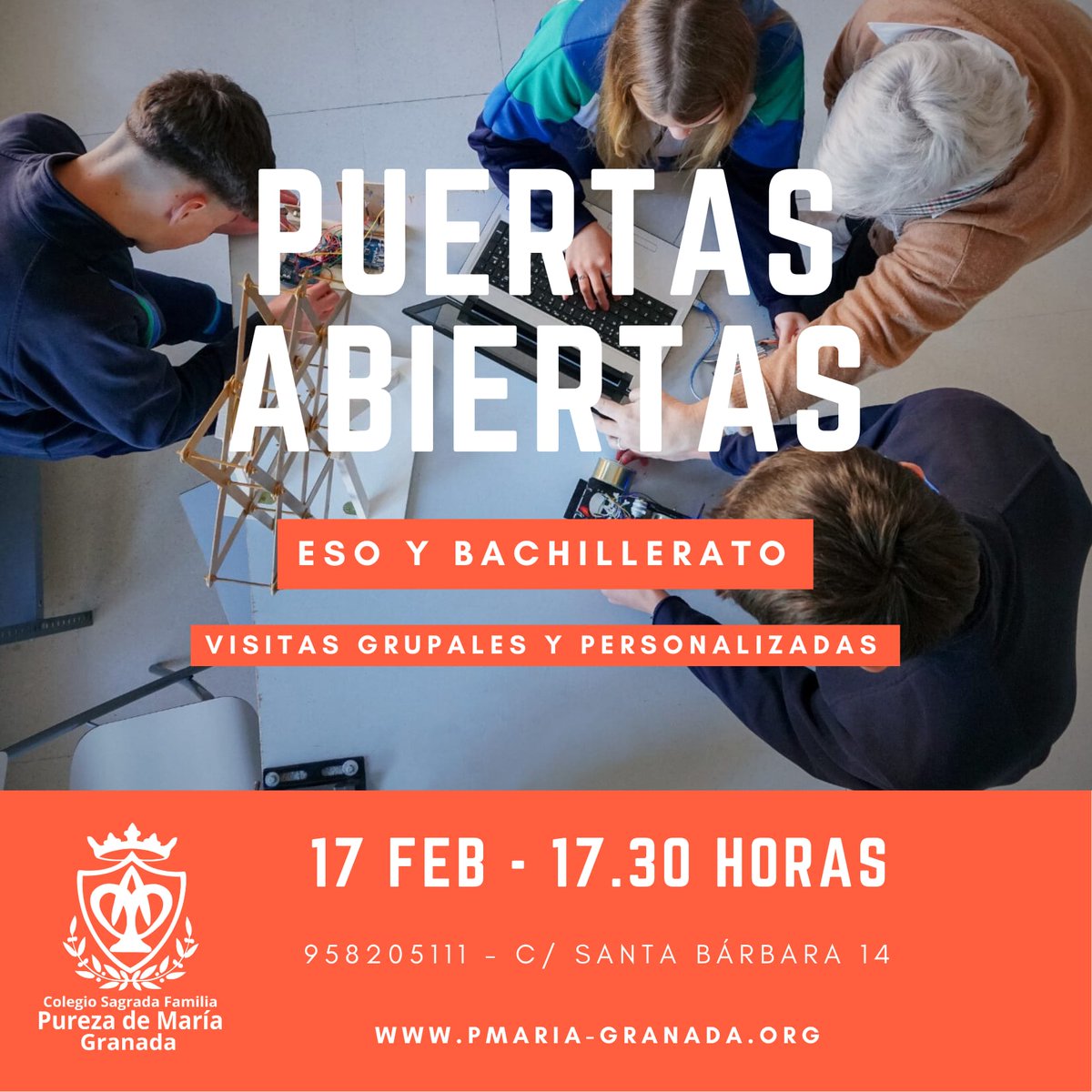 ¡Puertas abiertas! Apunta nuestras fechas. También puedes concertar tu visita personalizada. 
#unmundofelizempiezaporti
#25siendopureza