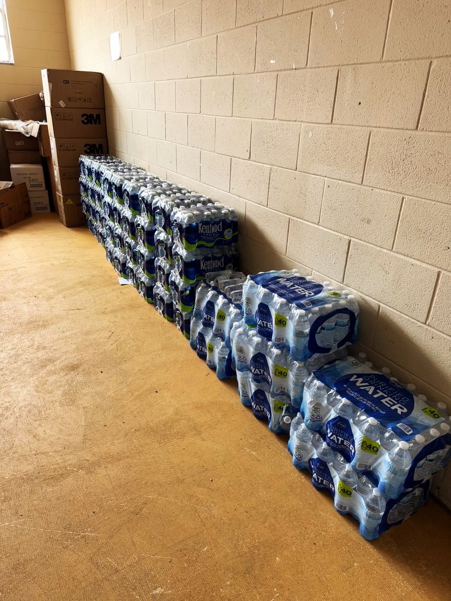 Our friends from Madison Methodist Church donated coats &amp; water. Thank you to everyone who has donated thus far. Because of you, our youth are prepared for the cold weather. We are prepared for emergencies in which we may need clean water for our campus too. #MCH #donations