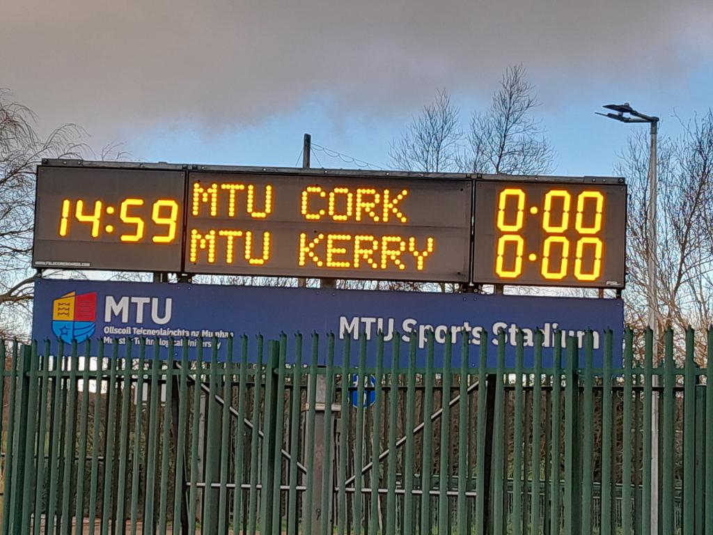 MTUCork_GAA's tweet photo. MTU pitches looking well ahead of our @HigherEdGAA Sigerson Cup  clash with @MTUKerryGAAClub tonight at 7pm. Entry is free so please come and support the home team. https://t.co/BemOMgz3Mf