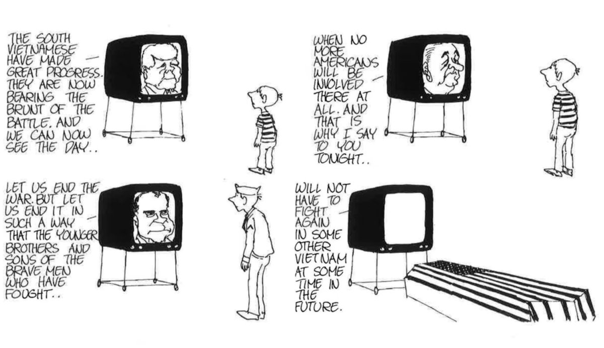 MattBors's tweet image. Jules Feiffer completely innovated political cartoons, taking them beyond one-panel punchlines and visual tropes by featuring ordinary people—often in monologue—being riled, resigned, grousing, and dancing.

Straight up one of the best to ever do it.