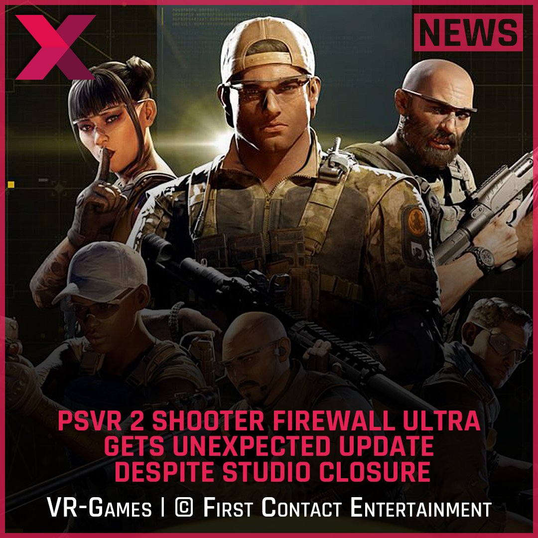 MIXED_en's tweet photo. Surprise update for Firewall Ultra on PSVR 2! 4x in-game currency &amp; XP boost for all players. Is this a revival attempt after the studio closure? 🤔 #PSVR2 #FirewallUltra

The update makes it easier for new players to jump in. Full article on Mixed! (Link in Bio) #PlayStation https://t.co/gj5UQ67ucU