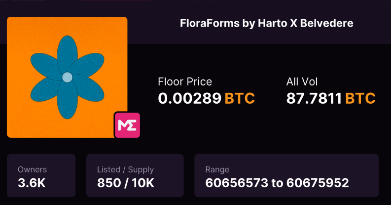 bdehaan2k's tweet photo. ๐บ๐ท Dive into the world of #FloraForms by @harto_fr
and @belvederemuseum
This unique Ordinal project merges art with blockchain, bringing cultural heritage to Bitcoin. Here's a thread with all the essential facts, news, and stats
๐งต.......... https://t.co/sn58uuHZI0