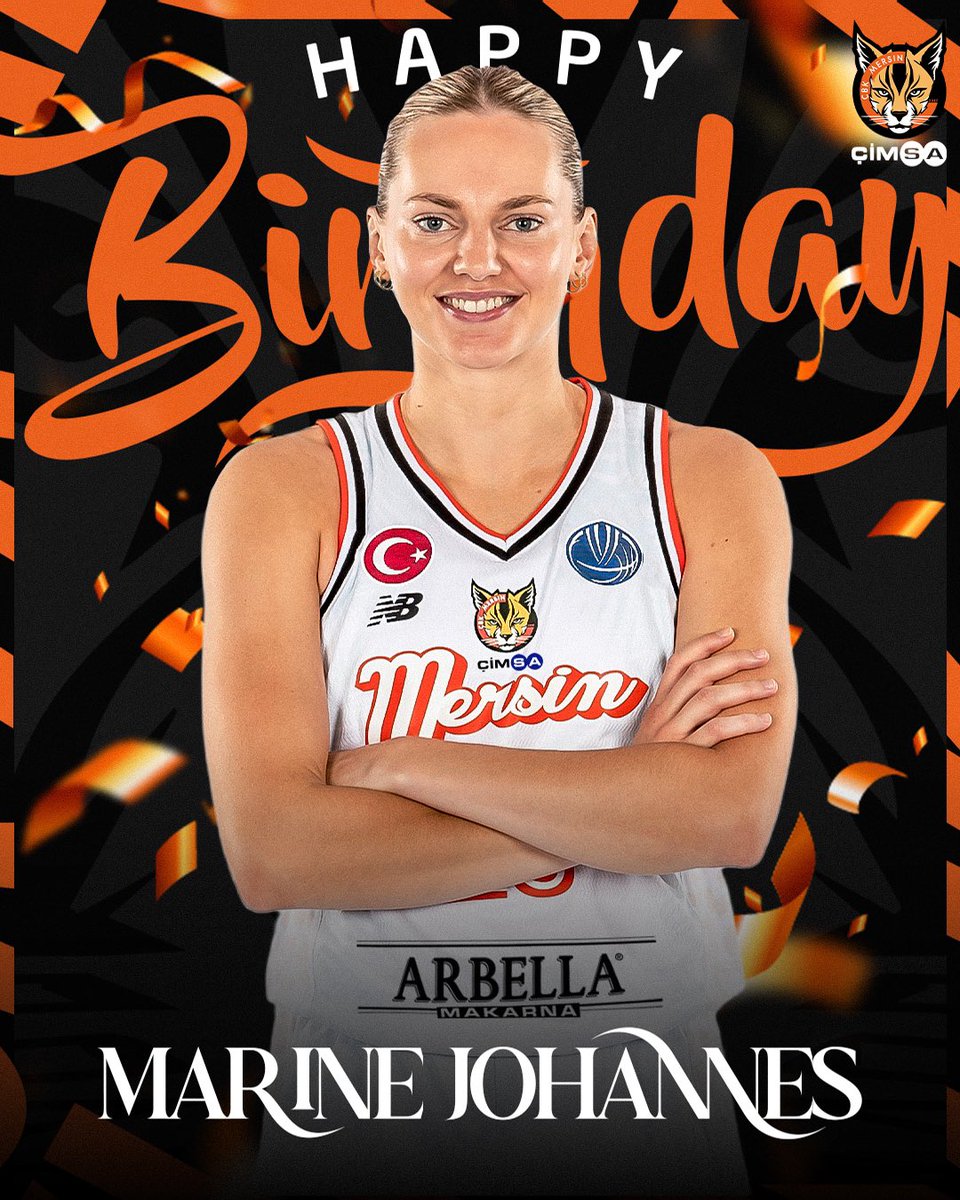 ÇİMSA ÇBK Mersin (@cbkmersin) on Twitter photo İyi ki doğdun <a href="/MarineJ5/">Marine Johannès</a> ! 🎂
Bugün oyuncularımızdan Marine Johannes’in doğum günü! Yeni yaşının sağlık ve mutluluk getirmesini dileriz. 🧡🖤
#WeAreÇBK #YourCityYourTeam #EuroLeagueWomen İyi ki doğdun <a href="/MarineJ5/">Marine Johannès</a> ! 🎂
Bugün oyuncularımızdan Marine Johannes’in doğum günü! Yeni yaşının sağlık ve mutluluk getirmesini dileriz. 🧡🖤
#WeAreÇBK #YourCityYourTeam #EuroLeagueWomen